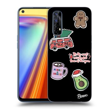 Obal pro Realme 7 - Christmas Stickers