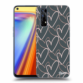 Picasee silikonový průhledný obal pro Realme 7 - Lots of love