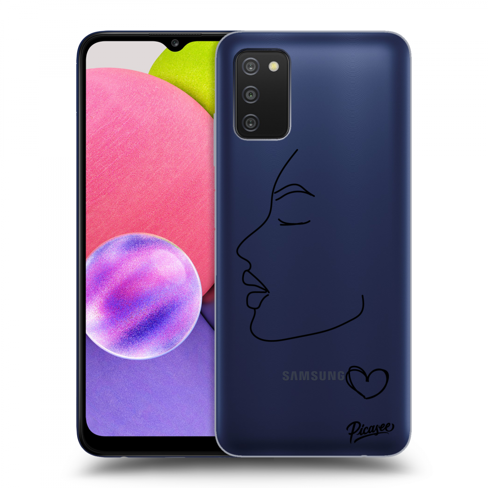 Picasee silikonový průhledný obal pro Samsung Galaxy A02s A025G - Couple girl