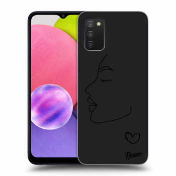 Picasee silikonový černý obal pro Samsung Galaxy A02s A025G - Couple girl