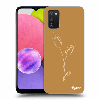 Picasee silikonový průhledný obal pro Samsung Galaxy A02s A025G - Tulips