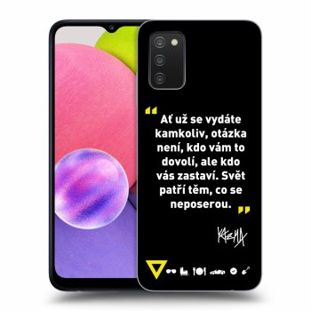 Obal pro Samsung Galaxy A02s A025G - Kazma - SVĚT PATŘÍ TĚM, CO SE NEPOSEROU