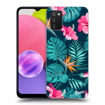 Obal pro Samsung Galaxy A02s A025G - Pink Monstera