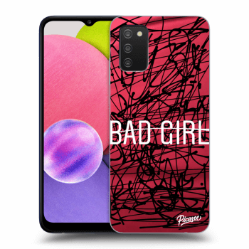 Picasee silikonový černý obal pro Samsung Galaxy A02s A025G - Bad girl