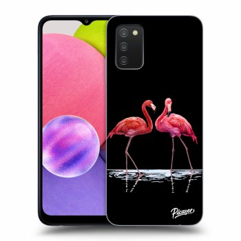 Obal pro Samsung Galaxy A02s A025G - Flamingos couple