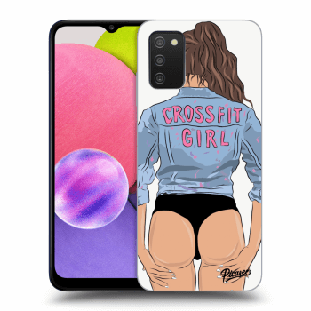 Obal pro Samsung Galaxy A02s A025G - Crossfit girl - nickynellow