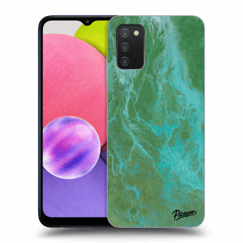 Picasee ULTIMATE CASE pro Samsung Galaxy A02s A025G - Green marble
