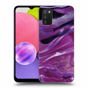 Obal pro Samsung Galaxy A02s A025G - Purple glitter