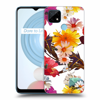 Picasee silikonový černý obal pro Realme C21 - Meadow