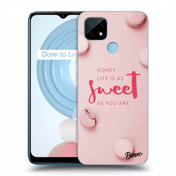 Picasee silikonový černý obal pro Realme C21 - Life is as sweet as you are