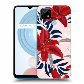 Obal pro Realme C21 - Red Lily