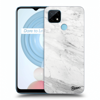 Obal pro Realme C21 - White marble