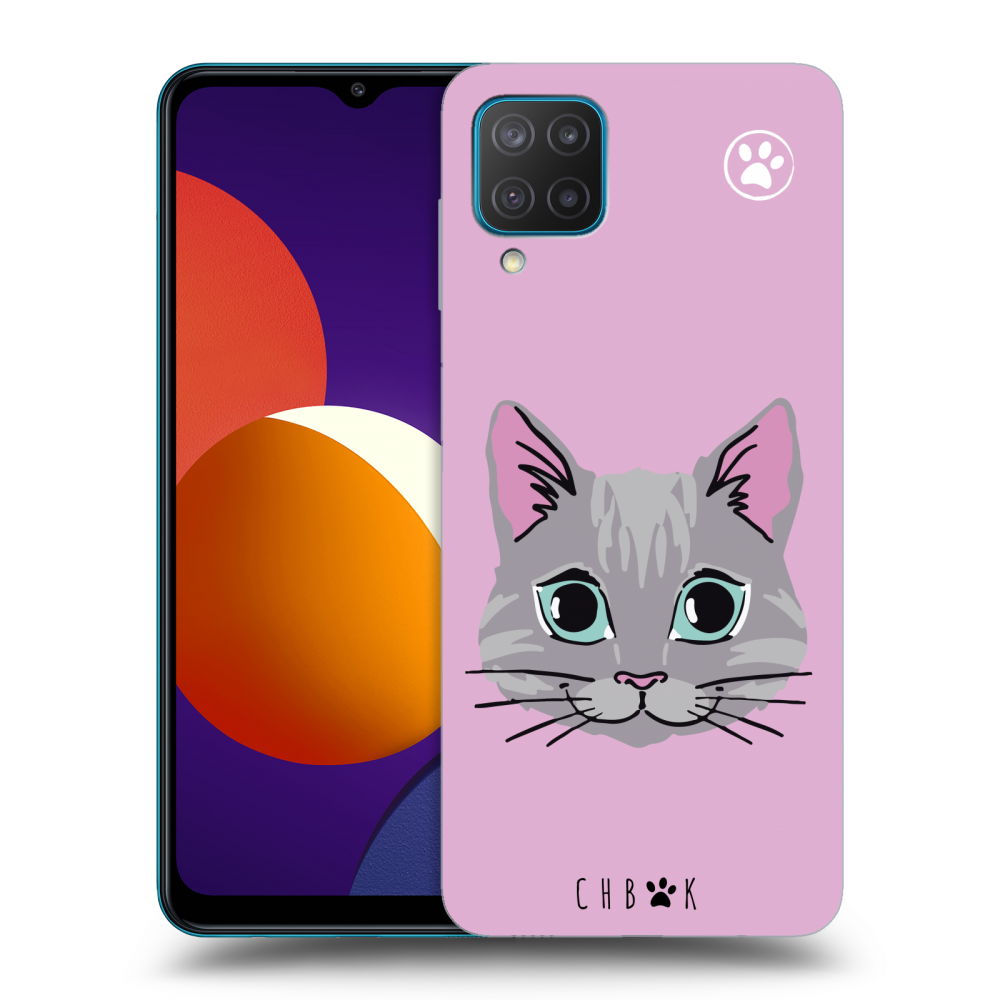 Picasee silikonový průhledný obal pro Samsung Galaxy M12 M127F - Chybí mi kočky - Růžová