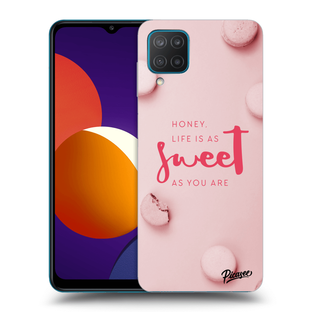 Picasee silikonový průhledný obal pro Samsung Galaxy M12 M127F - Life is as sweet as you are
