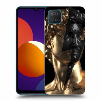 Picasee silikonový černý obal pro Samsung Galaxy M12 M127F - Wildfire - Gold