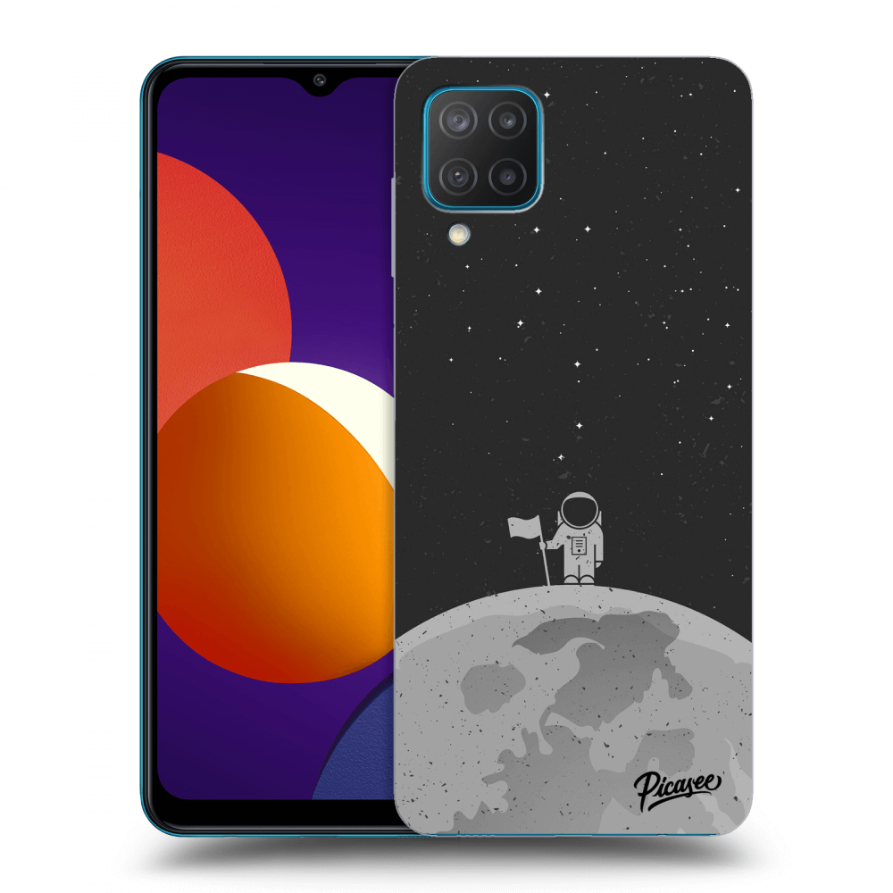 Picasee silikonový černý obal pro Samsung Galaxy M12 M127F - Astronaut