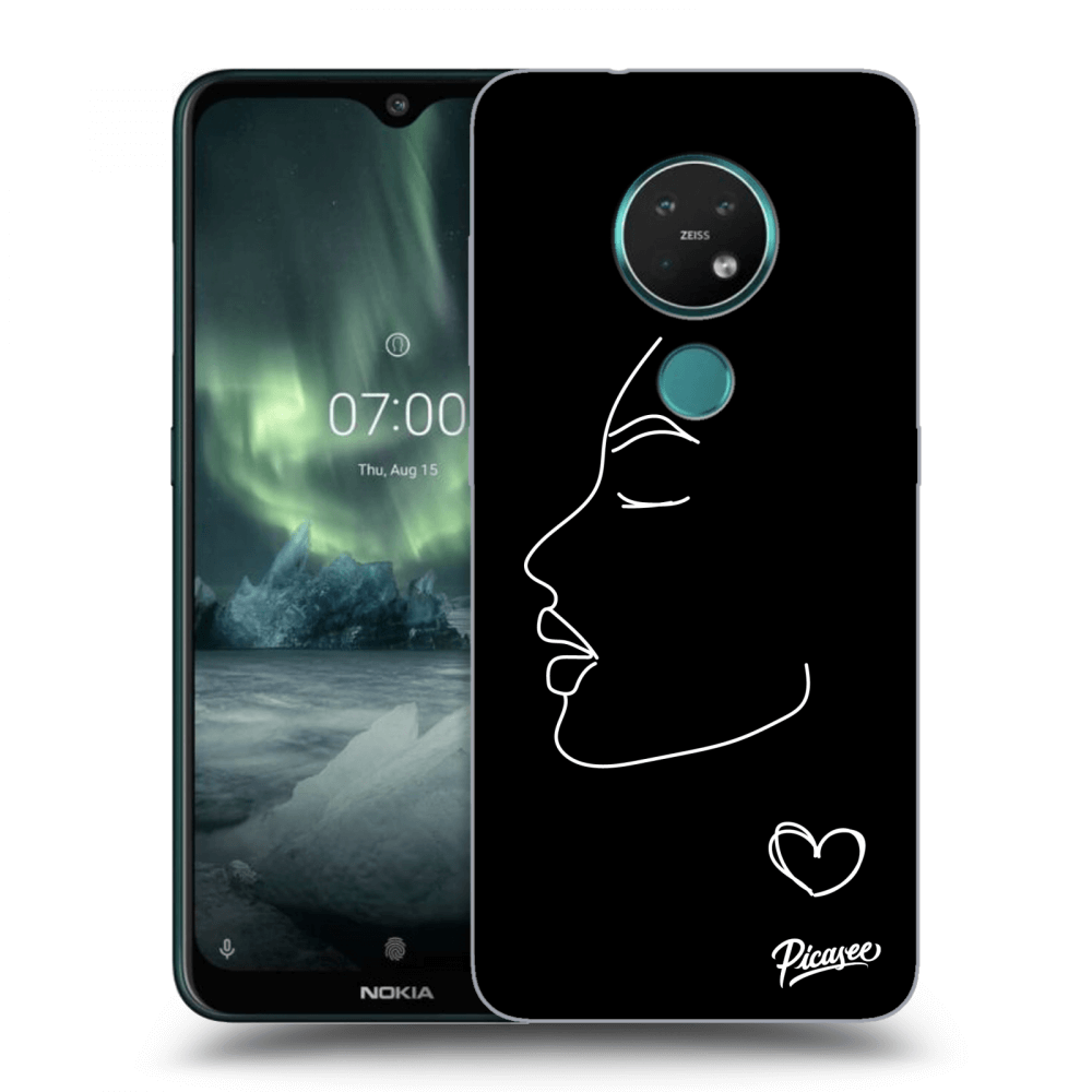 Picasee silikonový černý obal pro Nokia 7.2 - Couple girl White