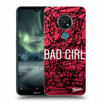 Picasee silikonový černý obal pro Nokia 7.2 - Bad girl