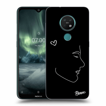 Picasee silikonový černý obal pro Nokia 7.2 - Couple boy White