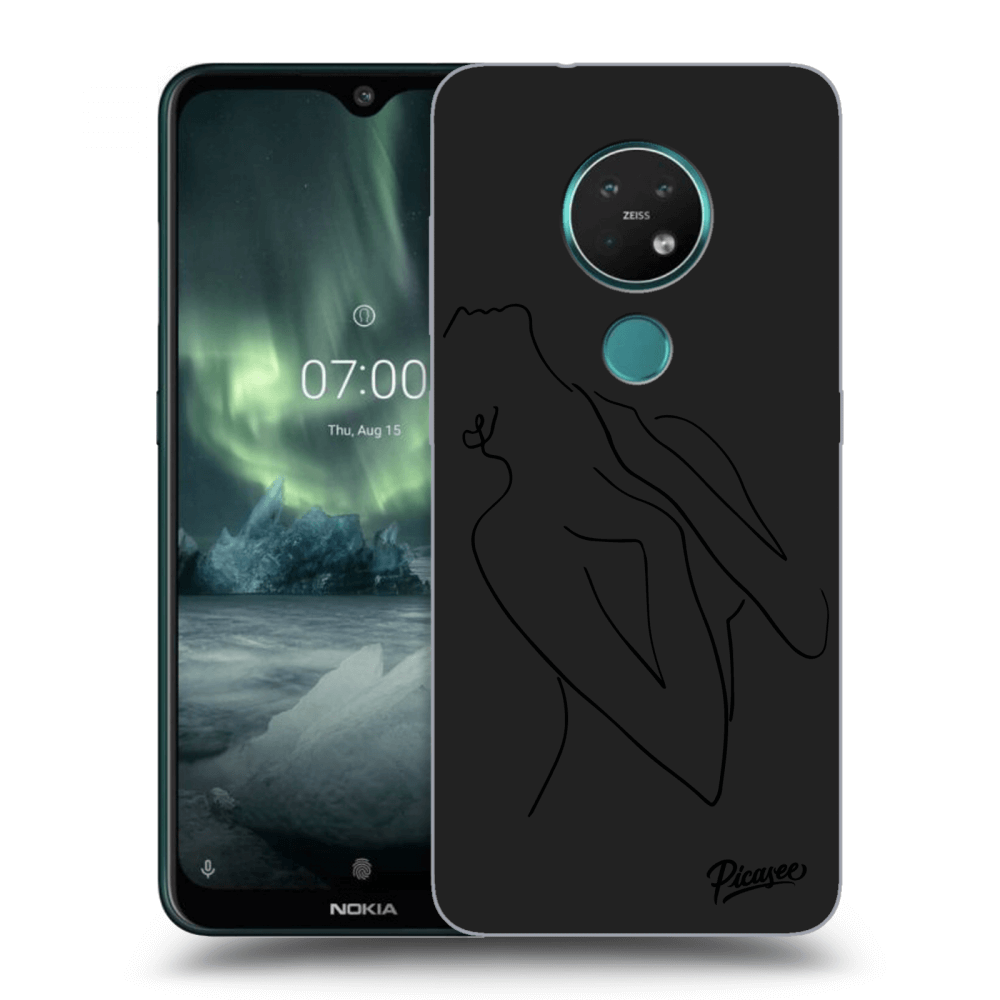 Picasee silikonový černý obal pro Nokia 7.2 - Sensual girl