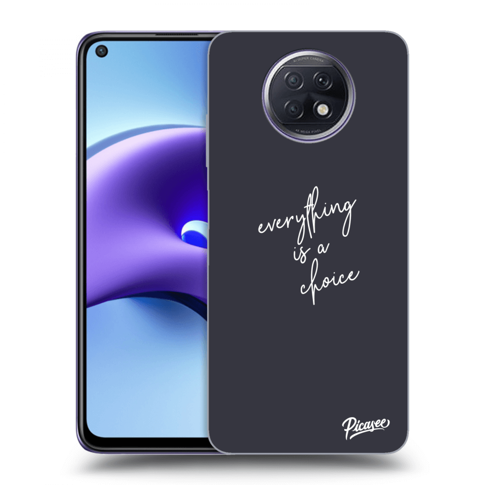 Picasee silikonový průhledný obal pro Xiaomi Redmi Note 9T - Everything is a choice