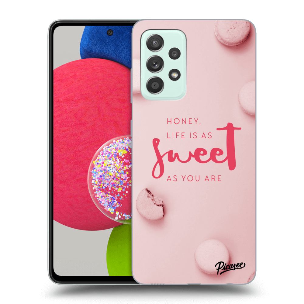 Picasee silikonový průhledný obal pro Samsung Galaxy A52s 5G A528B - Life is as sweet as you are