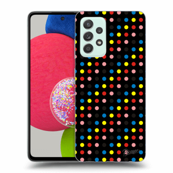 Picasee silikonový černý obal pro Samsung Galaxy A52s 5G A528B - Colorful dots