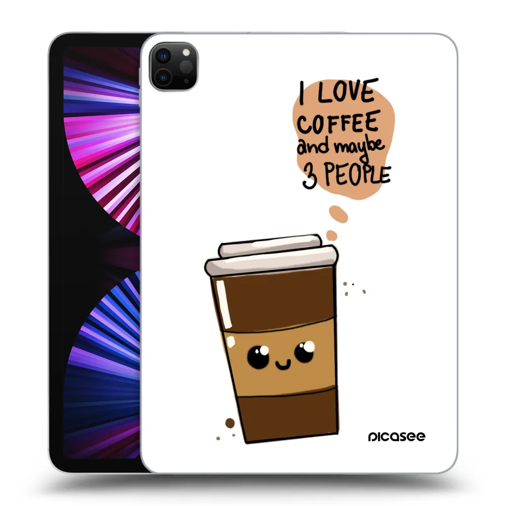 Picasee silikonový černý obal pro Apple iPad Pro 11" 2021 (3.gen) - Cute coffee