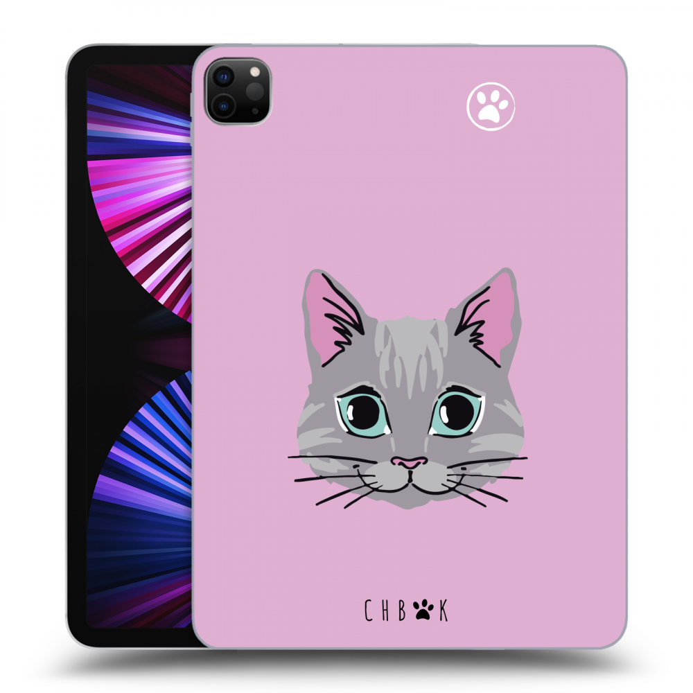 Picasee silikonový průhledný obal pro Apple iPad Pro 11" 2021 (3.gen) - Chybí mi kočky - Růžová