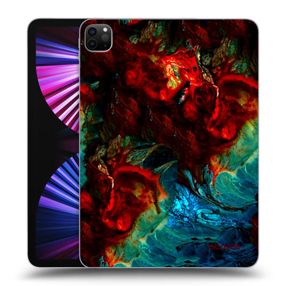 Picasee silikonový černý obal pro Apple iPad Pro 11" 2021 (3.gen) - Universe