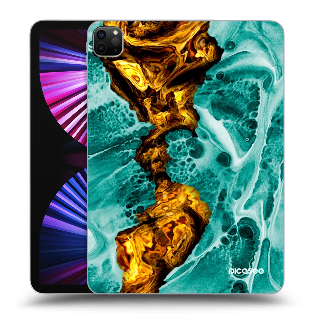 Picasee silikonový černý obal pro Apple iPad Pro 11" 2021 (3.gen) - Goldsky