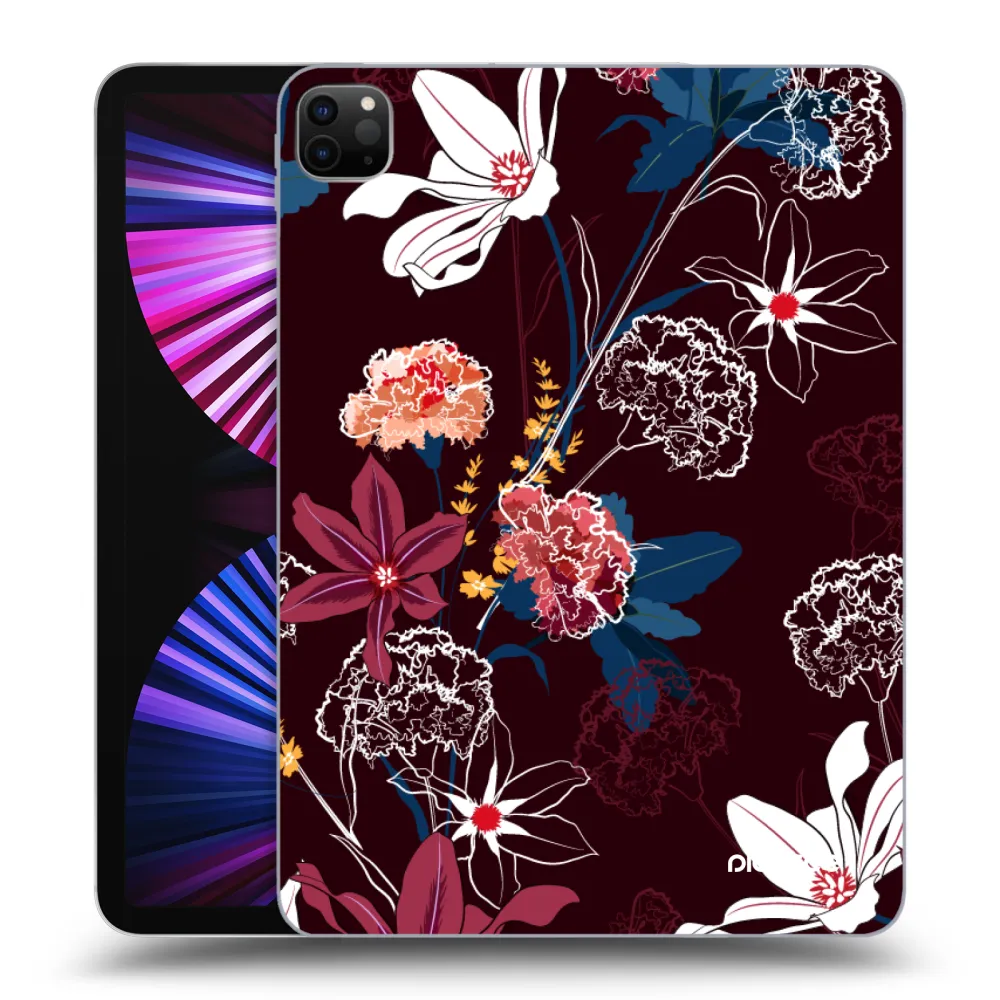 Picasee silikonový černý obal pro Apple iPad Pro 11" 2021 (3.gen) - Dark Meadow