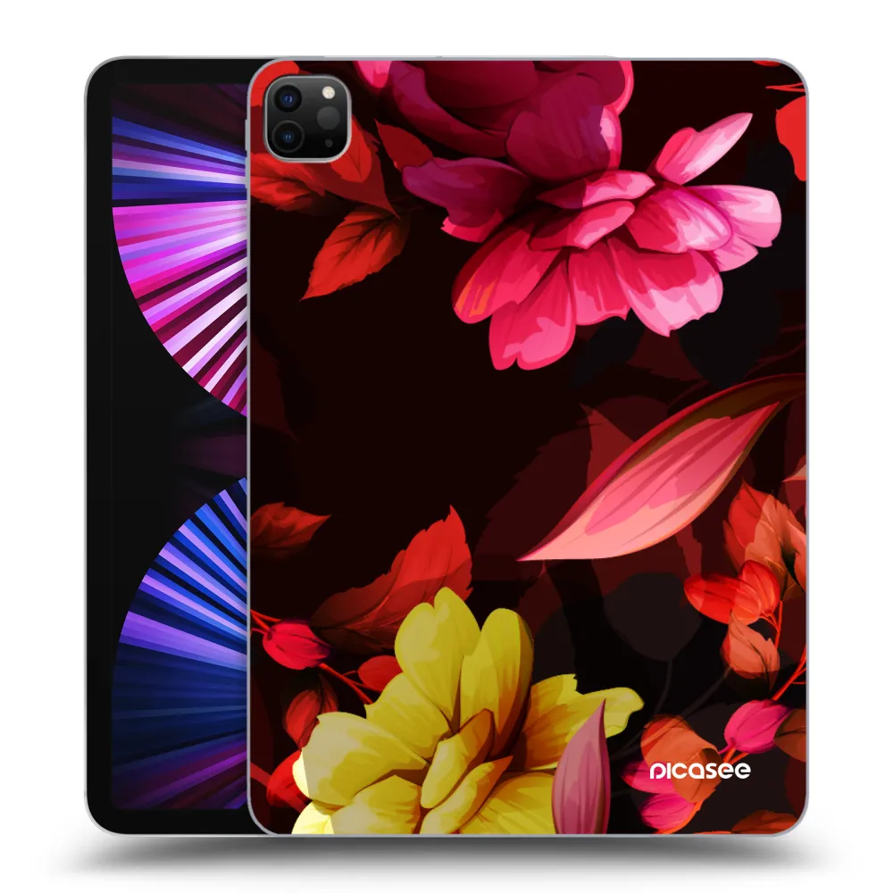 Picasee silikonový černý obal pro Apple iPad Pro 11" 2021 (3.gen) - Dark Peonny