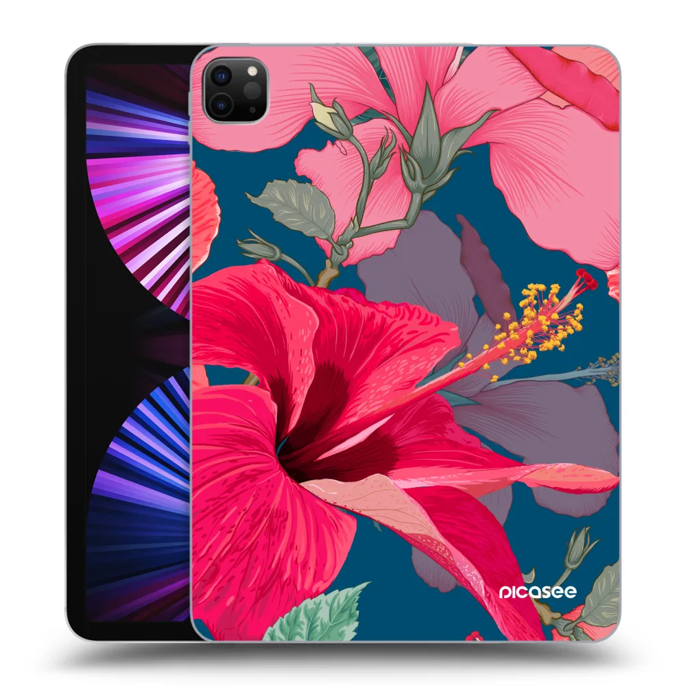 Picasee silikonový černý obal pro Apple iPad Pro 11" 2021 (3.gen) - Hibiscus