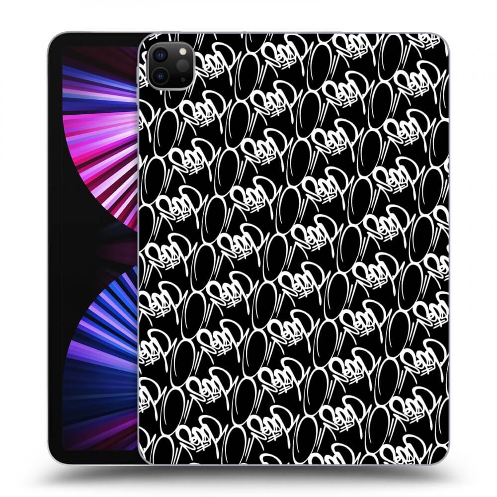 Picasee silikonový černý obal pro Apple iPad Pro 11" 2021 (3.gen) - Separ - White On Black 2