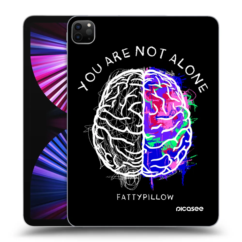 Picasee silikonový černý obal pro Apple iPad Pro 11" 2021 (3.gen) - Brain - White
