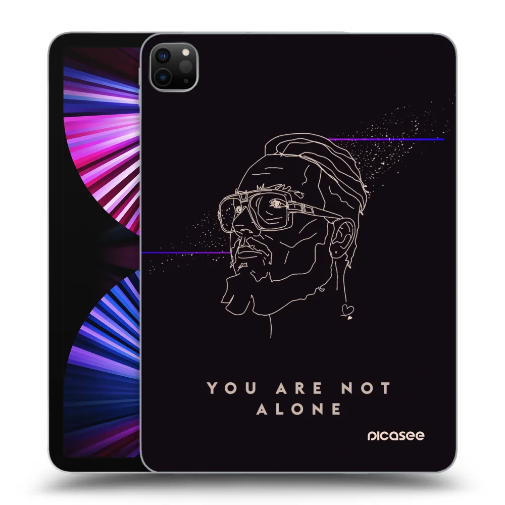 Picasee silikonový černý obal pro Apple iPad Pro 11" 2021 (3.gen) - You are not alone