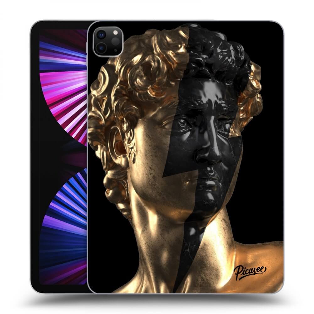 Picasee silikonový černý obal pro Apple iPad Pro 11" 2021 (3.gen) - Wildfire - Gold