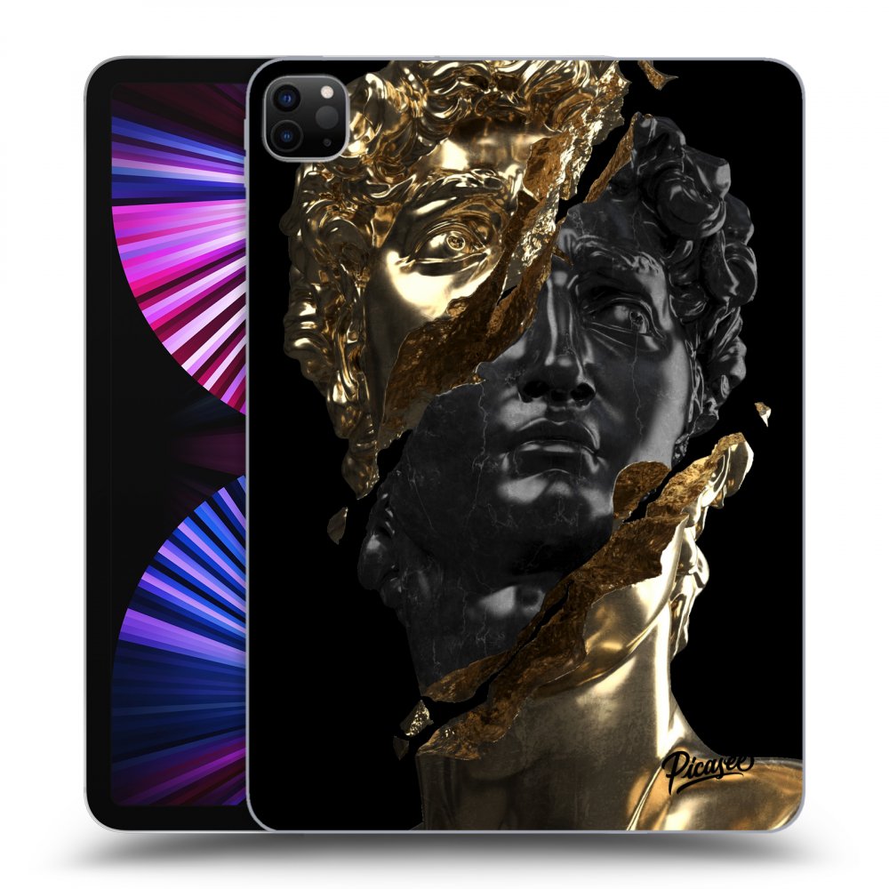 Picasee silikonový černý obal pro Apple iPad Pro 11" 2021 (3.gen) - Gold - Black