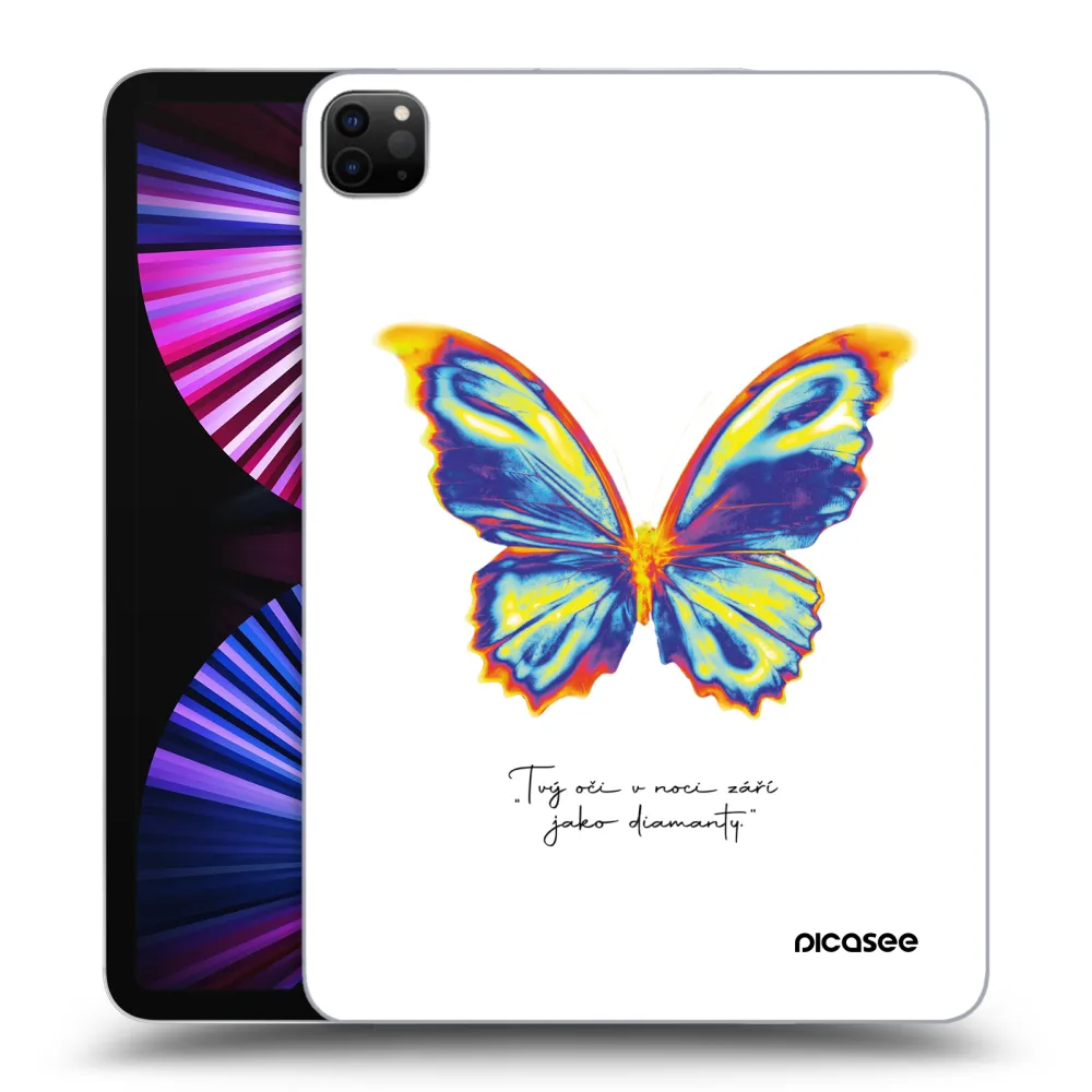 Picasee silikonový černý obal pro Apple iPad Pro 11" 2021 (3.gen) - Diamanty White