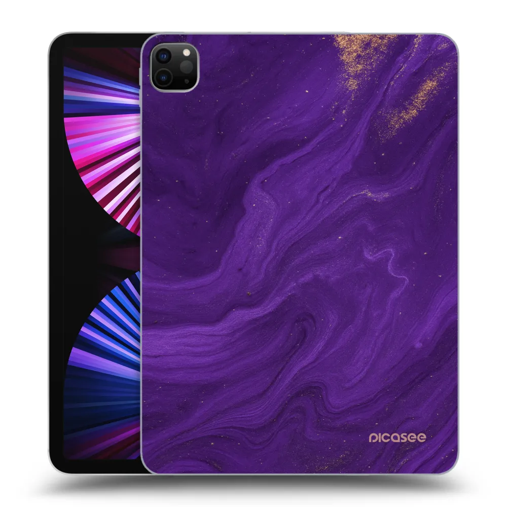 Picasee silikonový černý obal pro Apple iPad Pro 11" 2021 (3.gen) - Fialová