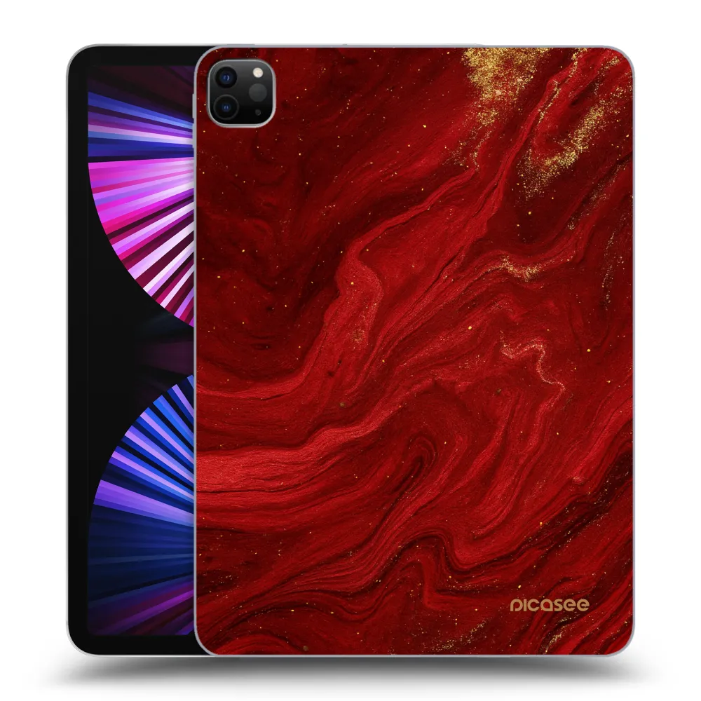 Picasee silikonový černý obal pro Apple iPad Pro 11" 2021 (3.gen) - Červená