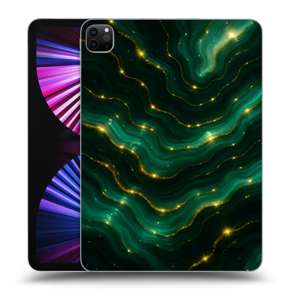 Picasee silikonový černý obal pro Apple iPad Pro 11" 2021 (3.gen) - Emerald