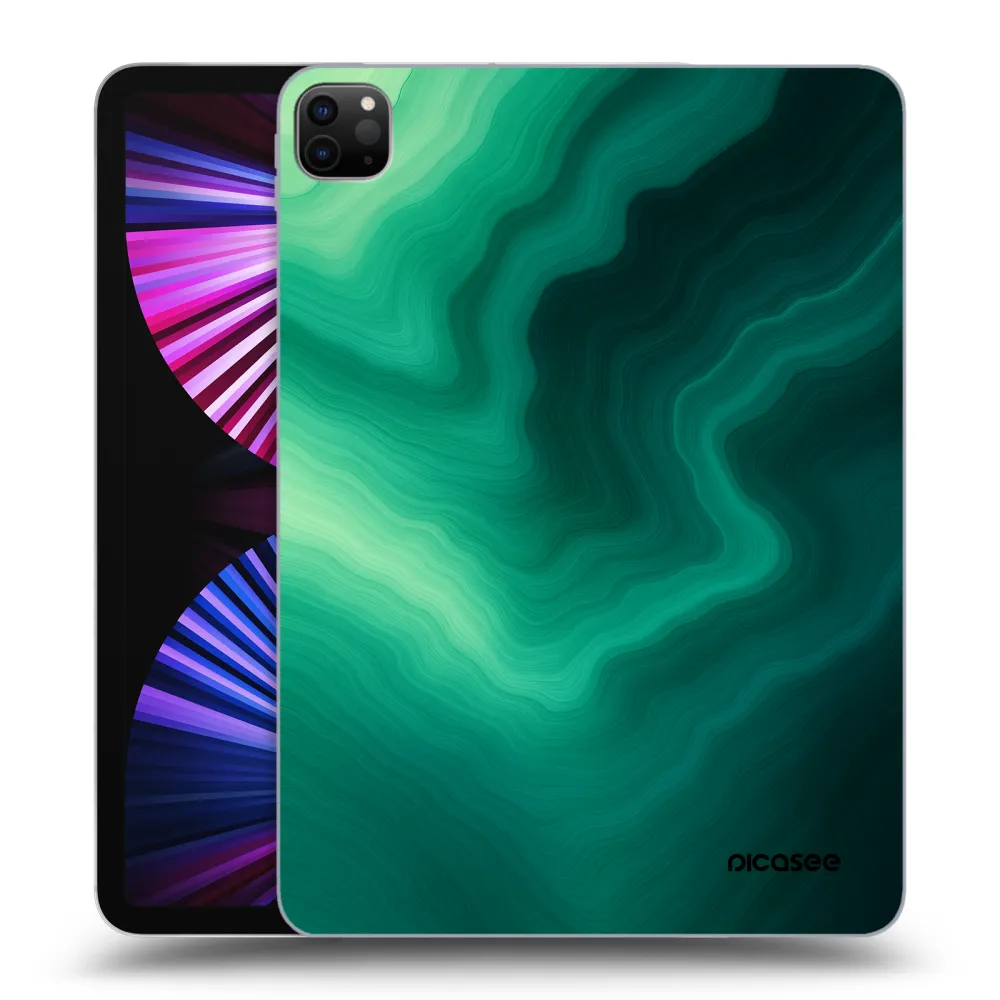 Picasee silikonový černý obal pro Apple iPad Pro 11" 2021 (3.gen) - Malachite