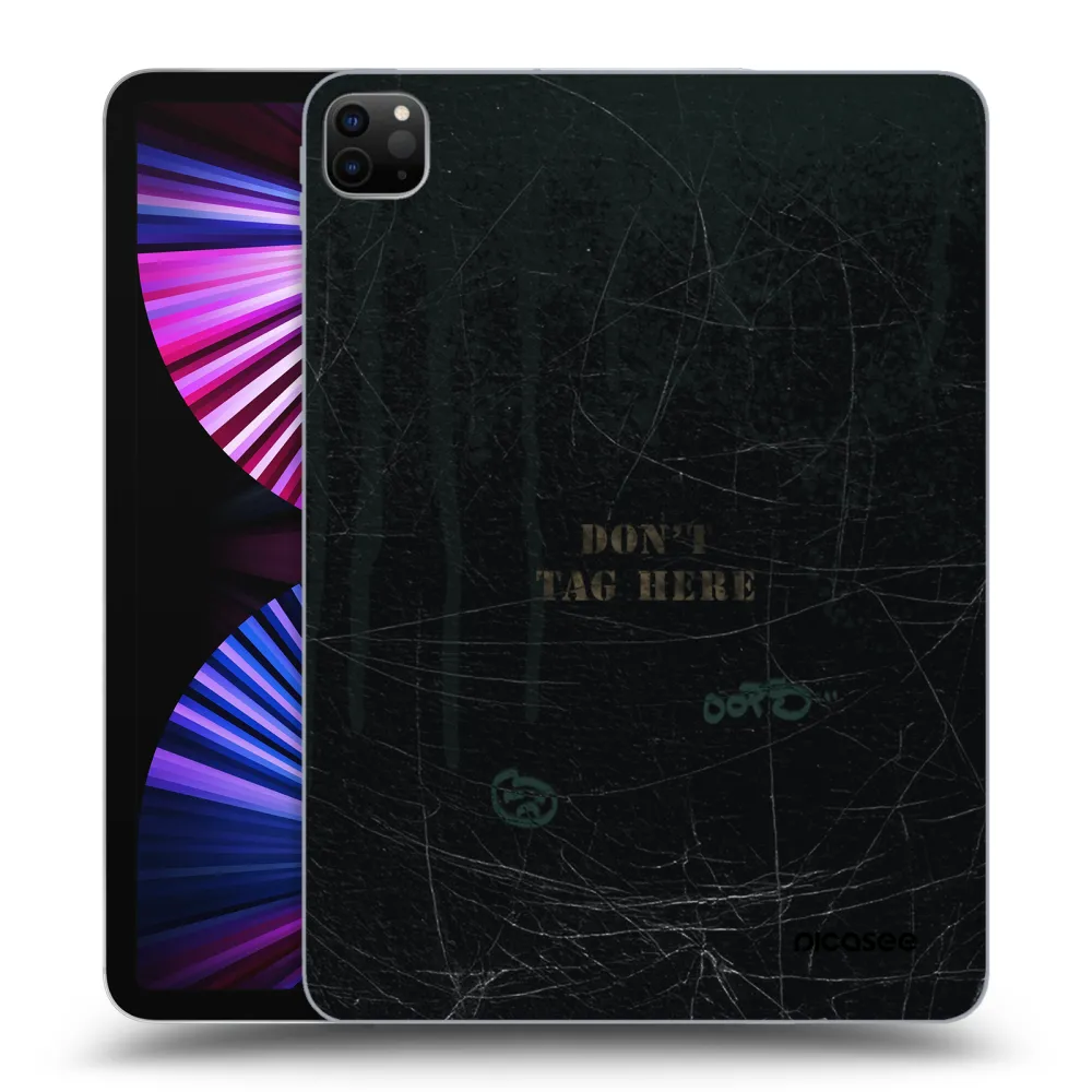 Picasee silikonový černý obal pro Apple iPad Pro 11" 2021 (3.gen) - DON´T TAG
