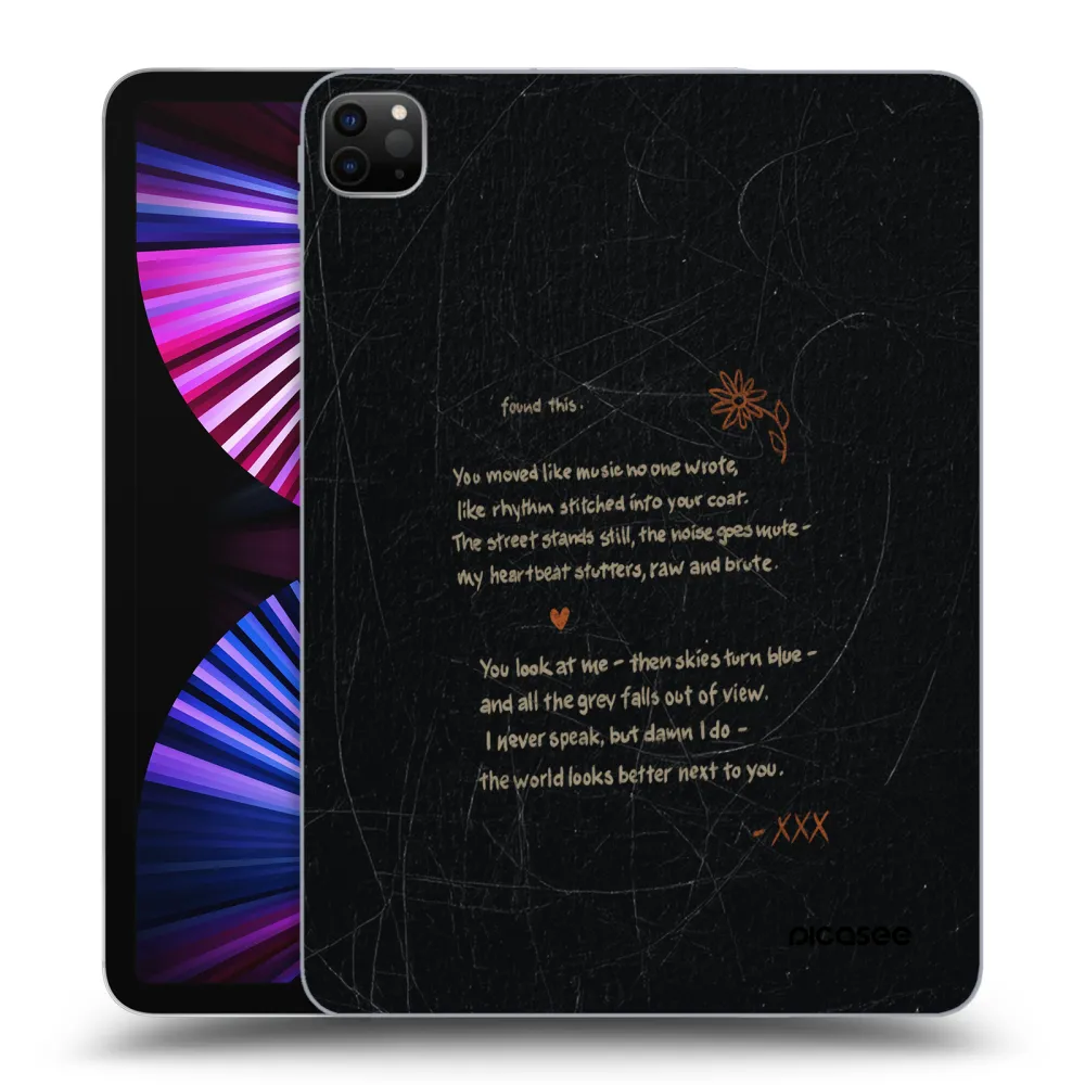 Picasee silikonový černý obal pro Apple iPad Pro 11" 2021 (3.gen) - POET