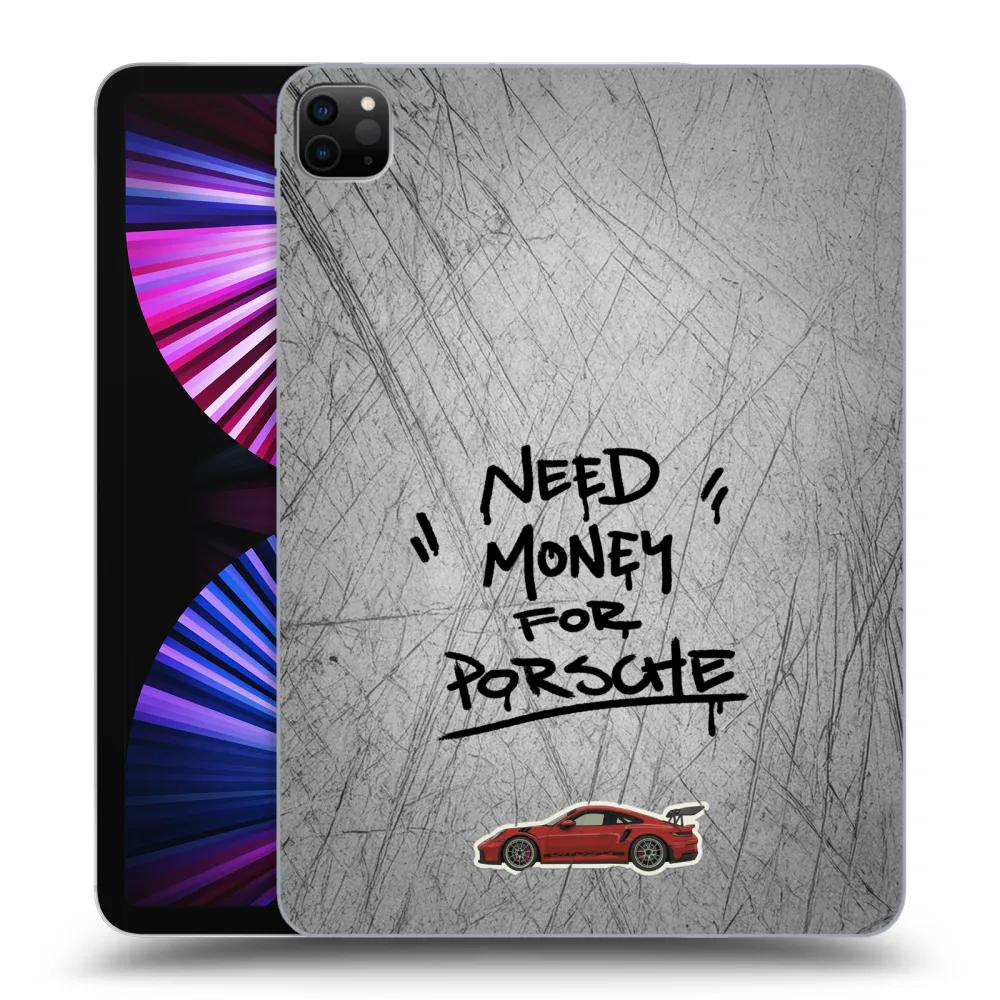 Picasee silikonový černý obal pro Apple iPad Pro 11" 2021 (3.gen) - Grey Drift