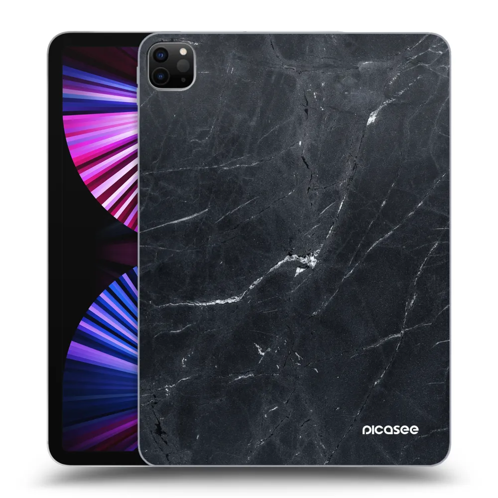 Picasee silikonový černý obal pro Apple iPad Pro 11" 2021 (3.gen) - Black marble