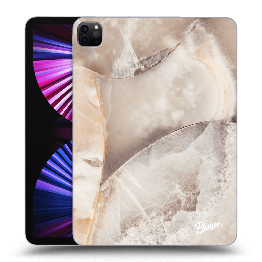 Picasee silikonový černý obal pro Apple iPad Pro 11" 2021 (3.gen) - Cream marble