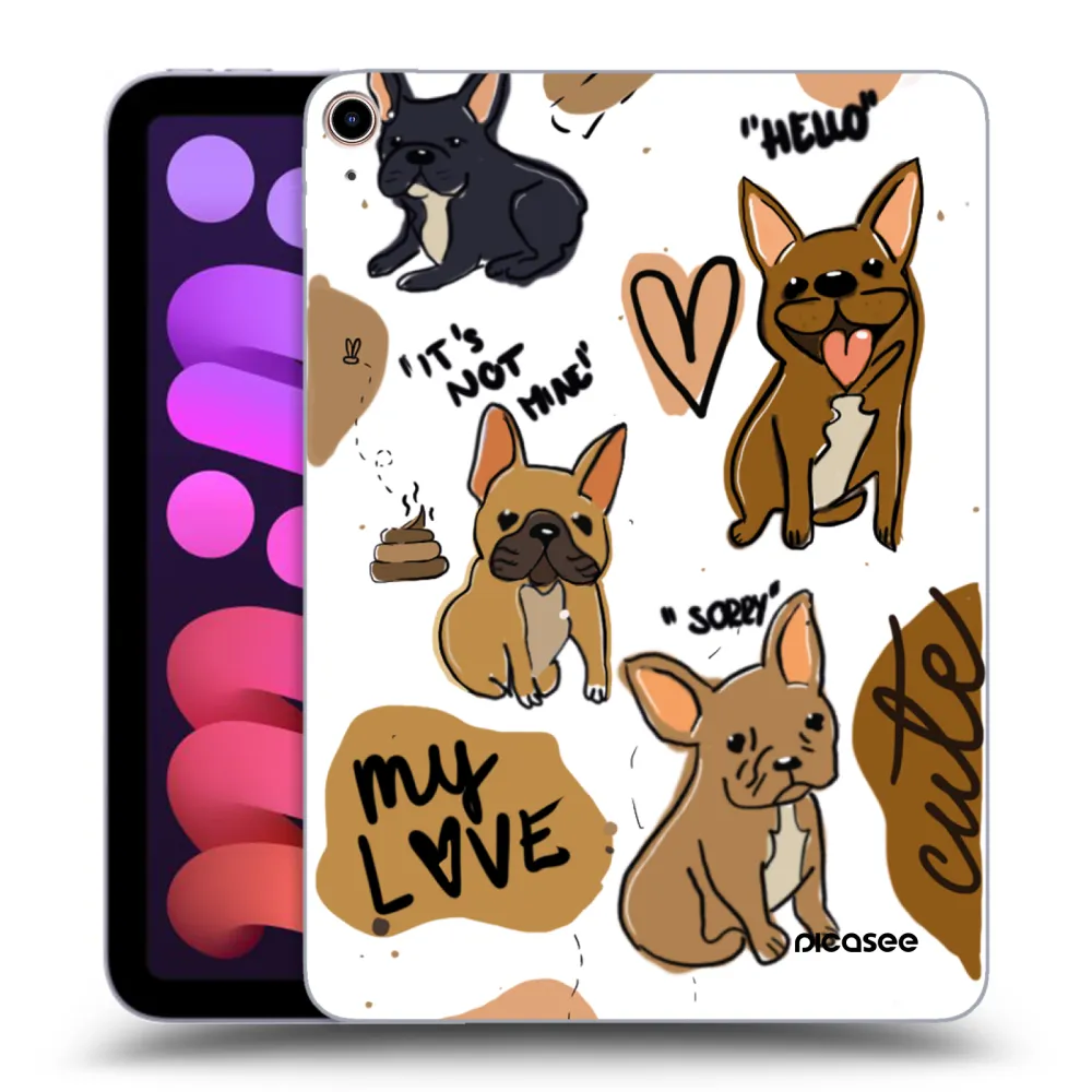 Picasee silikonový průhledný obal pro Apple iPad mini 2021 (6. gen) - Frenchies